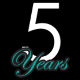 Celebrate a 5th anniversary with this bold and keepsake gift idea. Created with the color Turquoise as it signifies the color for a 5th anniversary. Note: "5 Years" will always appear on bottle. Text 1-4 will appear below "5 Years" art. 25 characters per line. 