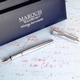 For someone who simply loves to write, nothing fits the bill like this Personalized Waterford Lismore Fountain Pen. Sturdy but stylish, this chrome-plated brass quality writing instrument makes a great gift for the young executive, soon-to-be college student, or anyone who appreciates the fine art of writing. 