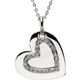 Give mom a special gift this year...a gift from the heart. Sterling Silver on an 18" chain.