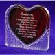 Express your true love with our romantic acrylic heart valentine poem. Heart-shaped plaque is made of solid clear acrylic and features a stunning rosewood-finished heart in the center. Romantic heart-shaped poem will be engraved with our poem. Personalize to create a lasting treasure by including recipients name on top line and your name on bottom line. Acrylic heart present is 5 x 5, perfect for displaying.