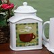 Add some extra flair to your dcor while keeping your tea fresh and fragrant using this Personalized Ceramic Tea Jar. Our Tea Jars are delicately personalized with a rich and warm design, adding a wonderful touch to any room. Make this Personalized Ceramic Tea Jar a wonderful gift for family, friends or for yourself. 