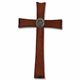 Elegant and simple, this solid wood cross features a pewter-tone medal at the center and come ready to hang. Its the perfect way to say congratulations to the First Communicant. From Abbey Press. 5 34" x 10 14". 