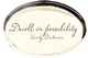 Dwell in Possibility (Emily Dickinson)... A keepsake graduation gift idea or business gift. Inspired by the charm of vintage papers, whimsical calligraphy is written in black, on a vintage cream background. French crystal is dramatically heavier and sparkles more than traditional glass. Measures 4x 2.75 x 7/8.
