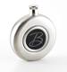 This stylish round flask says class from its simple yet chic design to the elegant center monogram. Fashioned from highly polished stainless steel with an easy-to-open screw-on cap, our Manhattan flask fits easily in a pocket or briefcase. Holds 5 ounces and is personalized with one letter. 