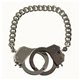 Handcuff Link - This handcuff bracelet has some seriously fabulous hardware. The silver plated handcuffs are on a long chain so that it wraps around your wrist. Handcuffs open just like a set of real handcuffs and latch onto one another for a secure fit. 