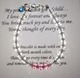 Our grandchild gift bracelet is a special gift to give to a special granddaughter on her birthday, holiday or even celebrations such as a graduation. Create the bracelet in the birth month colors of you and your granddaughter to let her know that you are always close at heart. Bracelet is made with Swarovski crystals and sterling silver claps/chain. The item fits sizes 6-7 1/2 Other sizes can be made available, simply contact us.