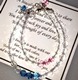 Our Grandmother/Granddaughter gift bracelet set is a special gift to share. Create the bracelet in the birth month colors of granddaughter/grandchild. Bracelet is made with Swarovski crystals and sterling silver claps/chain. The sizes of the bracelet are 6 1/2-8 and 6 -7 1/2 