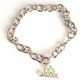 Celebrate a special 16th birthday with our silver toned adjustable style gift bracelet. A fun and trendy way to celebrate a 16th birthday. A swarovski bead hangs to signify the birth month. Sterling Silver 16 charm. 